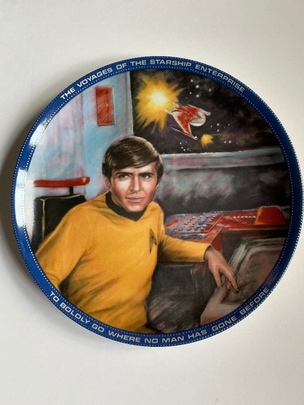 Star Trek Collector Plate Chekov Ensign Susie Morton Ernst 1985 Limited Sci-Fi